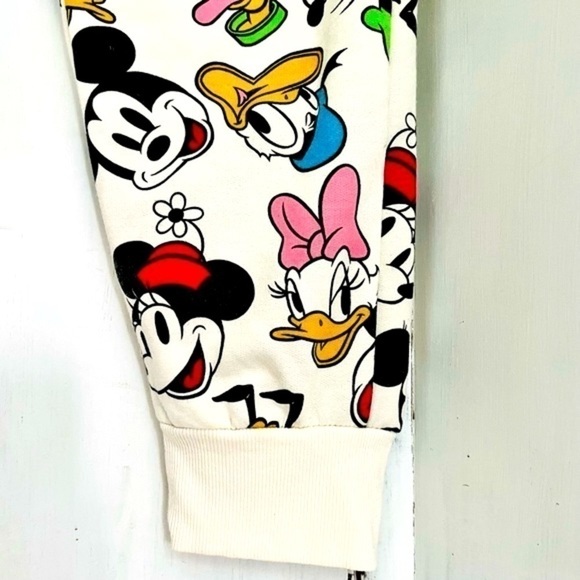 Disney Mickey and Friends Joggers Sweat Pants Drawstring Waist Pockets XL 15-17 - Picture 7 of 15